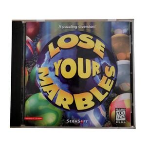 Vintage Lose Your Marbles PC Game CD ROM‎ 1997 Windows 95 SegaSoft Puzzle